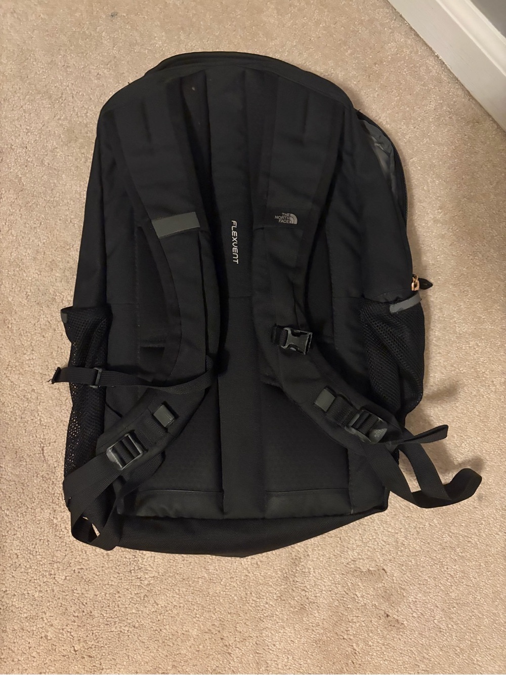 The North Face Black Jester Backpack with Gold Logo - Picture 2 of 2